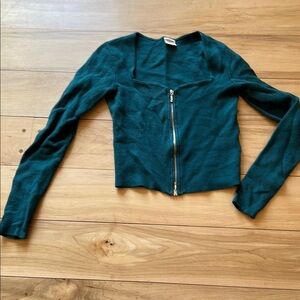 Abercrombie & Fitch Teal Crop Sweater